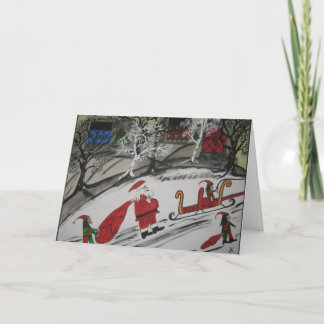 Santa's Work is Done Holiday Card