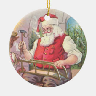 Santa's Workshop Ceramic Tree Decoration