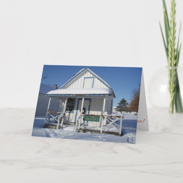 “Santa's Workshop" Christmas Card (Front)