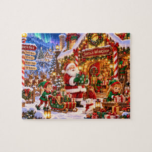 Santa's Workshop Christmas Party Jigsaw Puzzle