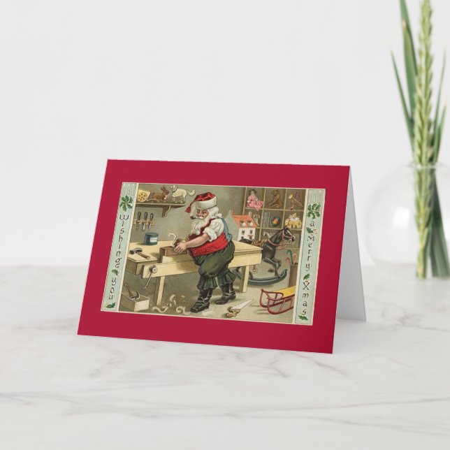 Santa's Workshop Holiday Card (Front)