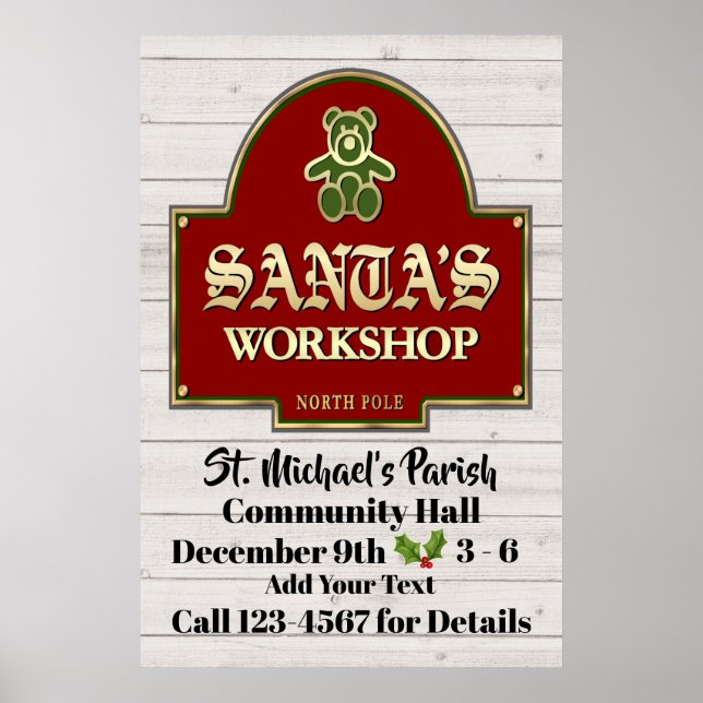 Santa's Workshop Poster (Front)