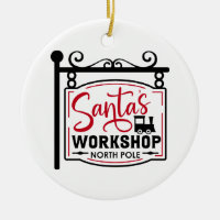 Santa's Workshop Sign