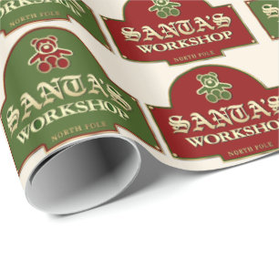 Santa's Workshop Wrapping Paper
