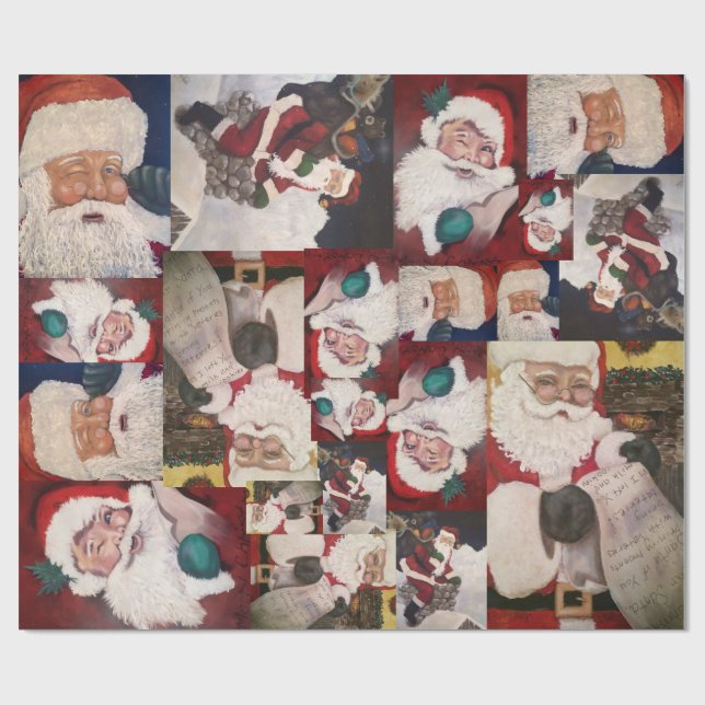 Santas  wrapping paper (Flat)