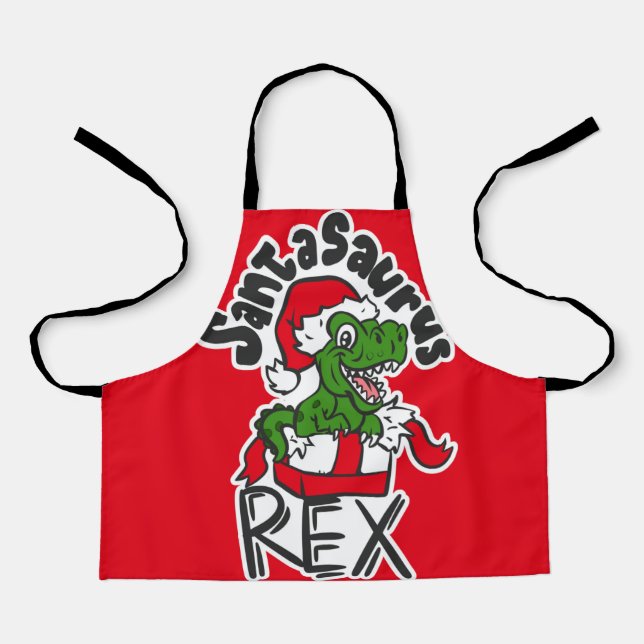 Santasaurus Rex Apron (Front)