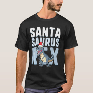 Santasaurus Rex Christmas Rex Trex Dinosaur Santa T-Shirt