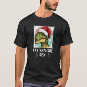 SANTASAURUS TREX DINOSAUR CHRISTMAS SANTA T-Shirt