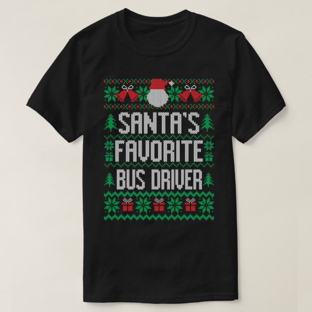 Santax27s Favourite Bus Driver 1 T-Shirt (Design Front)