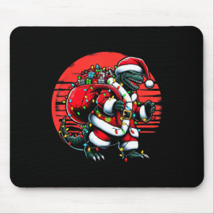 Santazilla Christmas Shirt Japanese Monster Kaiju  Mouse Pad
