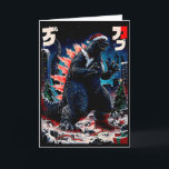 Santazilla Japanese Monster Kaiju Dinosaur Christm Card<br><div class="desc">Santazilla Japanese Monster Kaiju Dinosaur Christmas</div>