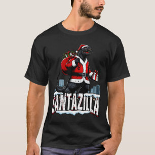 Santazilla Kaiju Santa Christmas Japanese Monster T-Shirt