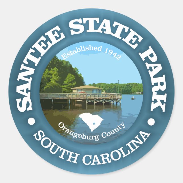Santee State Park Classic Round Sticker (Front)