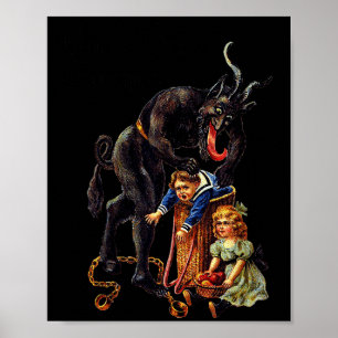 Santi Claus Tees Greetings From Ss Vom Krampus Poster