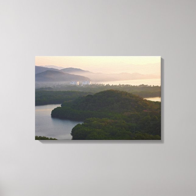 Santiago Bay Sunrise Canvas Print (Front)