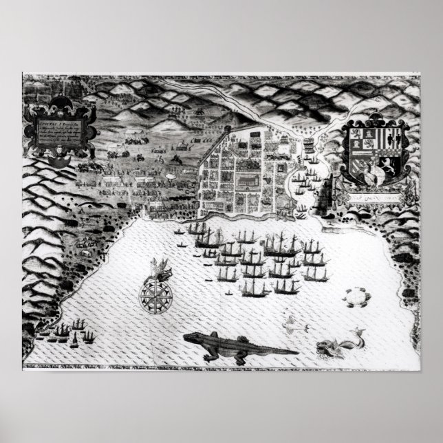 Santiago, Cape Verde, 1589 2 Poster (Front)