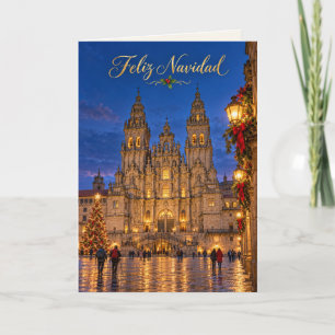 Santiago Catedral Feliz Navidad Holiday Card
