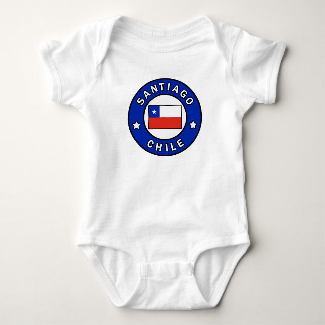 Santiago Chile Baby Bodysuit (Front)