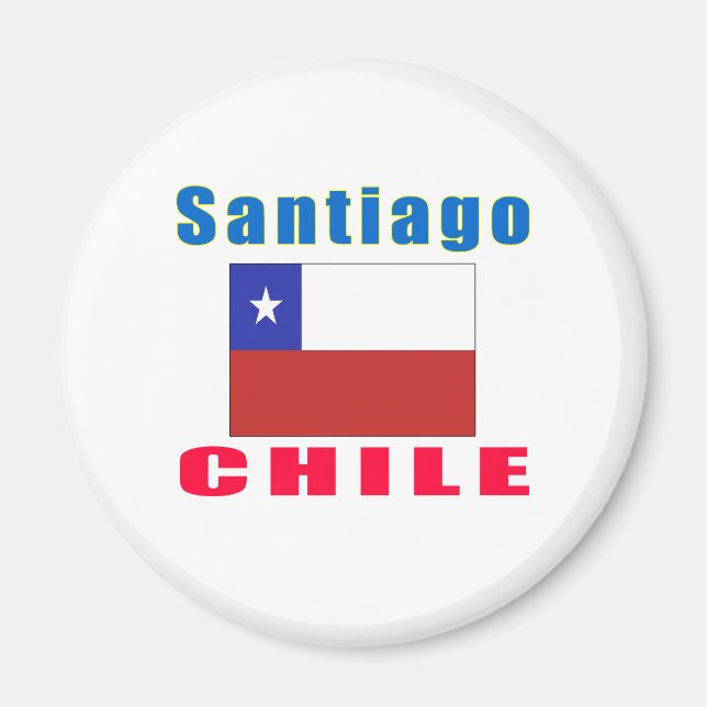 Santiago Chile capital designs Magnet (Front)