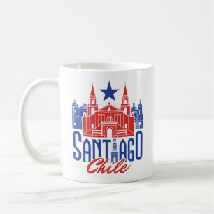 Santiago Chile Chilean Souvenir Travel Vacation Coffee Mug
