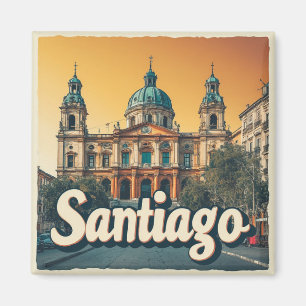 Santiago Chile Travel Keepsake For Global Explorer Magnet