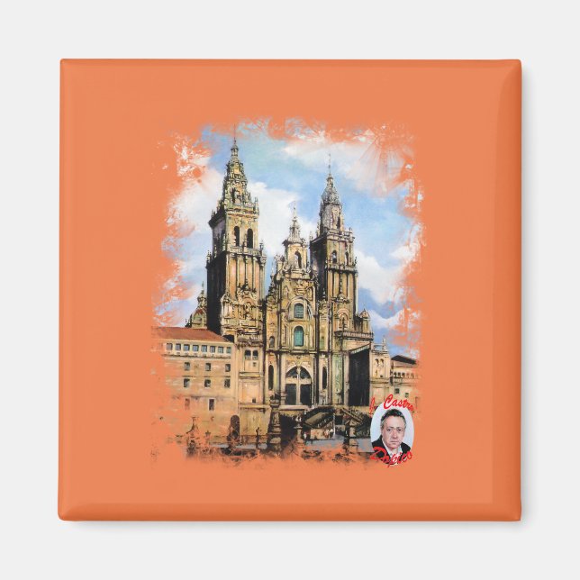 Santiago de Compostela Cathedral (A Coruña) Magnet (Front)