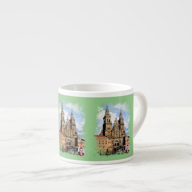 Santiago de Compostela Cathedral Espresso Cup (Front Right)