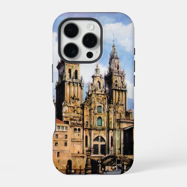Santiago de Compostela Cathedral iPhone Case (Back)