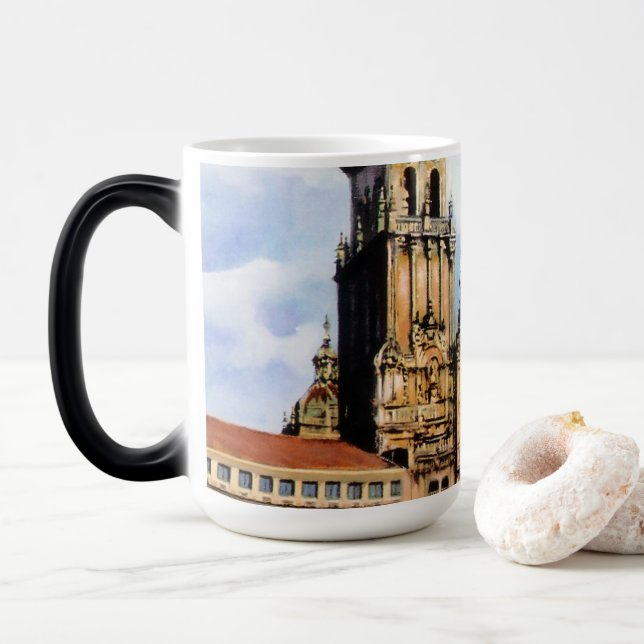Santiago de Compostela Cathedral Magic Mug (With Donut)