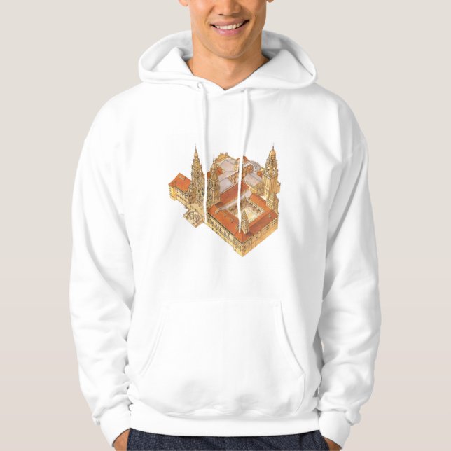 Santiago de Compostela Cathedral. Spain Hoodie (Front)