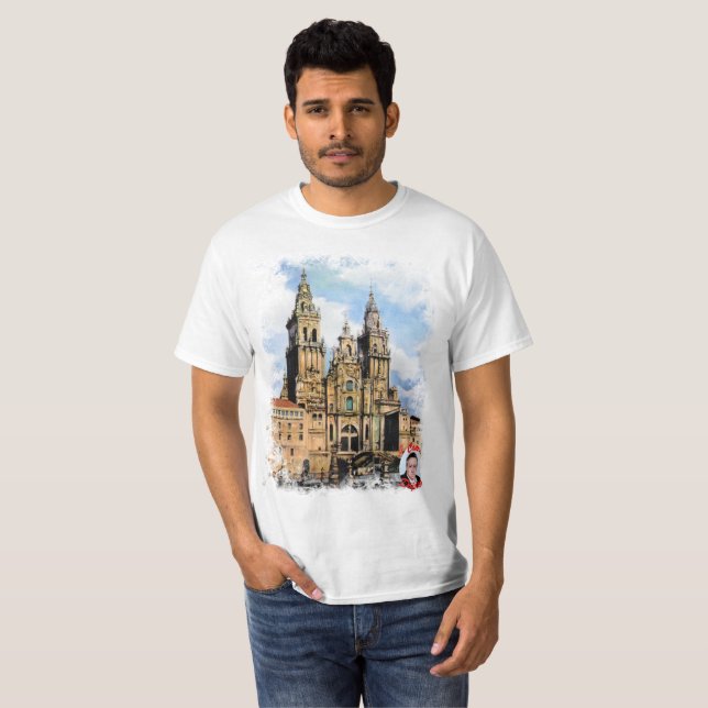 Santiago de Compostela Cathedral T-Shirt (Front Full)