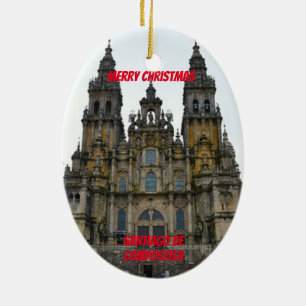 Santiago de Compostela Ceramic Tree Decoration