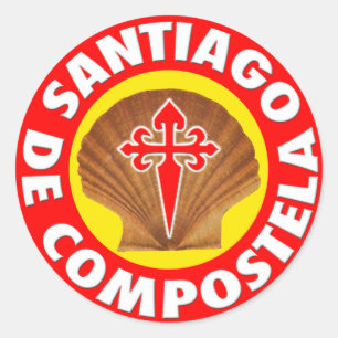 Santiago de Compostela Classic Round Sticker