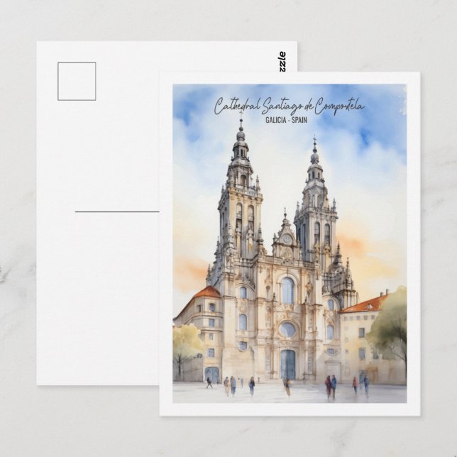Santiago de Compostela Galicia Famous Travel Place Postcard (Front/Back)