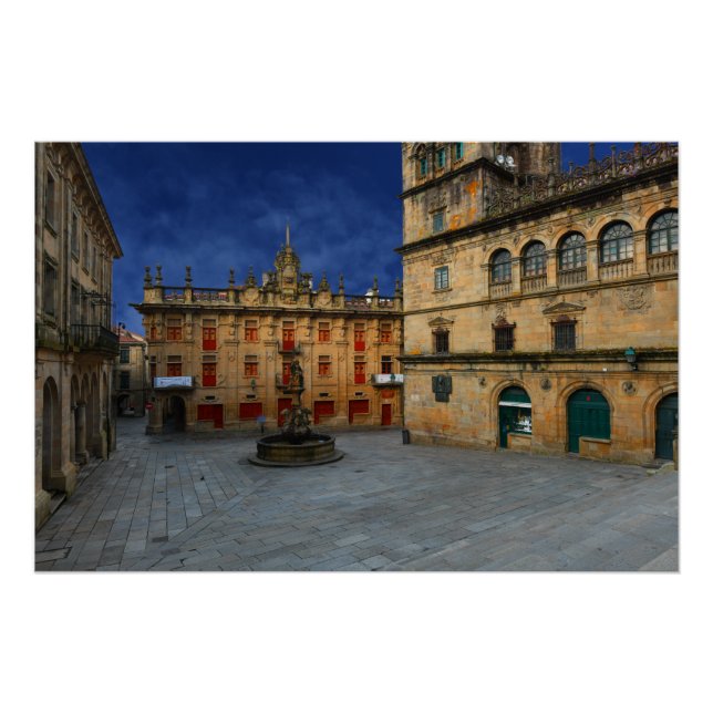 Santiago De Compostela- The Real Spain Poster (Front)