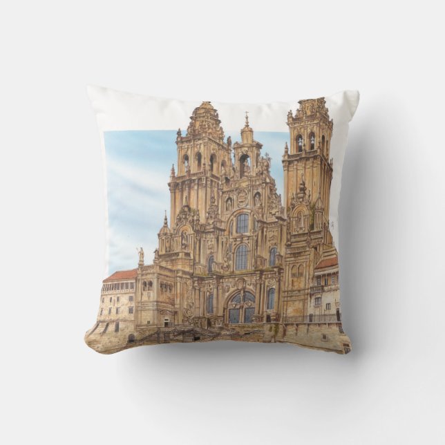 Santiago de Compostela. Western façade. Spain Cushion (Front)