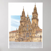 Santiago de Compostela. Western façade. Spain
