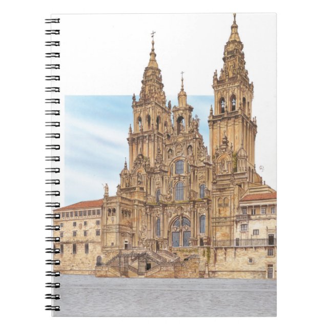 Santiago de Compostela. Western façade. Spain Spiral Notebook (Front)