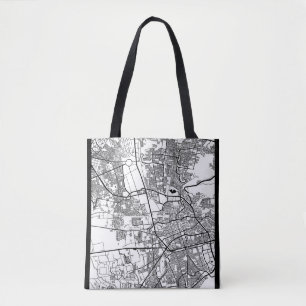 Santiago de Querétaro Mexico City Map Tote Bag