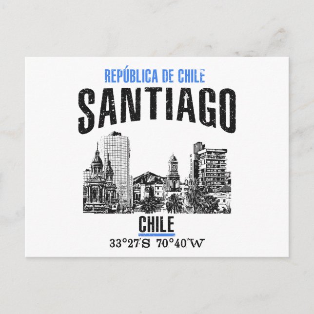 Santiago Postcard (Front)