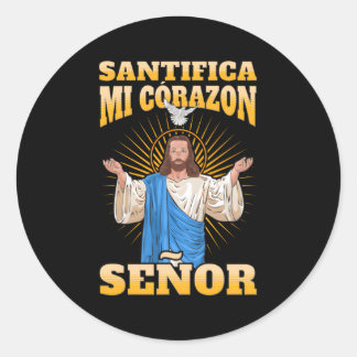 Santifica Mi Corazã“N Seã‘Or Classic Round Sticker