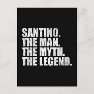 Santino name, Santino The Man The Myth The Legend Postcard