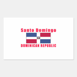 Santo Domingo Dominican Republic capital designs Rectangular Sticker
