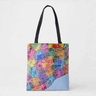 Santo Domingo Dominican Republic City Map Tote Bag