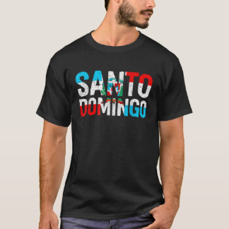 Santo Domingo Dominican Republic Flag T-Shirt