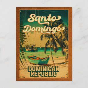 Santo Domingo Dominican Republic - Retro Souvenirs Postcard