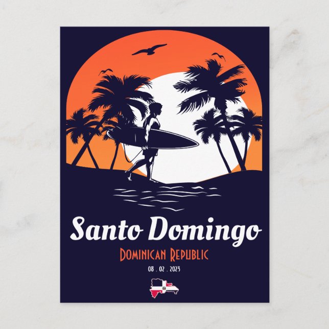 Santo Domingo Dominican Republic - Retro Souvenirs Postcard (Front)