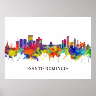 Santo Domingo Dominican Republic Skyline Poster