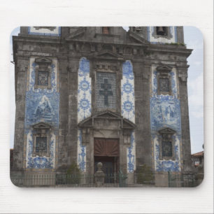 Santo Ildenfonso Church With Tile Panels Mouse Pad