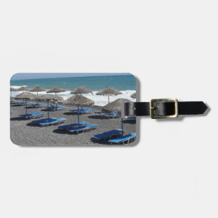 Santorini Beach, Greece Luggage Tag